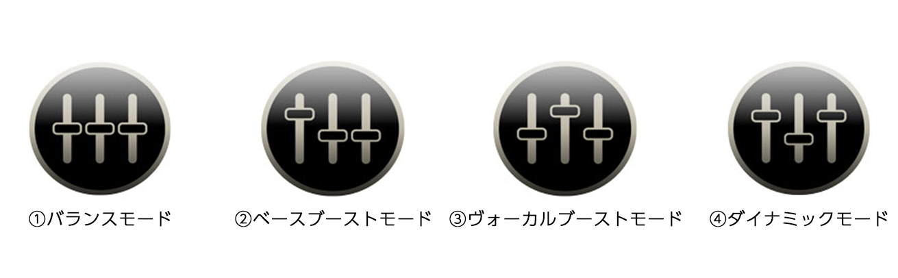 MEE audio BT3 EQモード4種